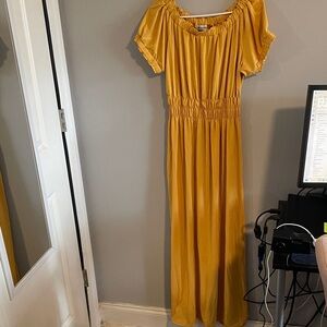 Jessica London Mustard Maxi Dress